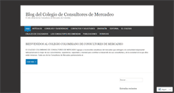 Desktop Screenshot of colegiocolombianodeconsultoresdemercadeo.wordpress.com