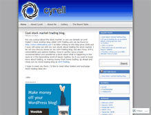 Tablet Screenshot of cyrell.wordpress.com