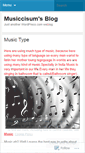 Mobile Screenshot of musiccisum.wordpress.com