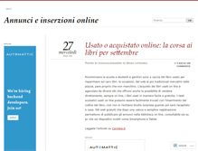 Tablet Screenshot of annuncieinserzioni.wordpress.com