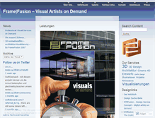 Tablet Screenshot of framefusion.wordpress.com