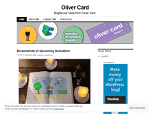 Tablet Screenshot of olivercard.wordpress.com
