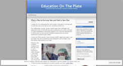 Desktop Screenshot of educationontheplate.wordpress.com