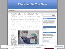 Tablet Screenshot of educationontheplate.wordpress.com