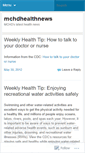 Mobile Screenshot of mchdhealthnews.wordpress.com