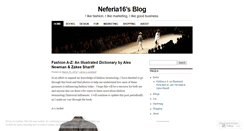 Desktop Screenshot of neferia16.wordpress.com