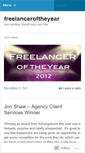 Mobile Screenshot of freelanceroftheyear.wordpress.com