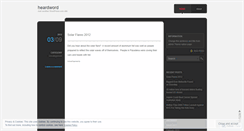 Desktop Screenshot of heardword.wordpress.com