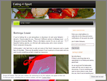 Tablet Screenshot of eating4sport.wordpress.com