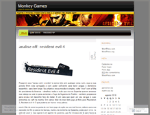 Tablet Screenshot of monkeygames.wordpress.com