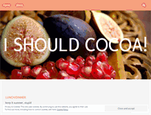 Tablet Screenshot of ishouldcocoa.wordpress.com