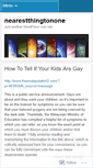 Mobile Screenshot of nearestthingtonone.wordpress.com