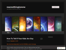 Tablet Screenshot of nearestthingtonone.wordpress.com