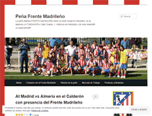 Tablet Screenshot of frentemadrilenyo.wordpress.com