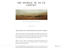 Tablet Screenshot of journalofanexcon.wordpress.com