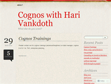 Tablet Screenshot of cognoswithhari.wordpress.com