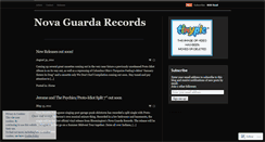 Desktop Screenshot of novaguardarecords.wordpress.com