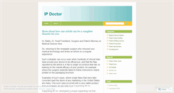 Desktop Screenshot of ipdoctor.wordpress.com