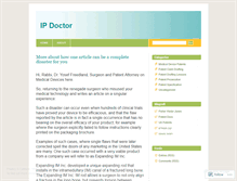Tablet Screenshot of ipdoctor.wordpress.com