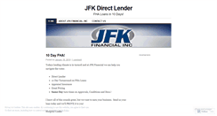 Desktop Screenshot of jfkdirectlender.wordpress.com