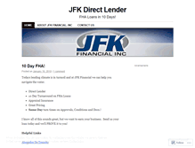 Tablet Screenshot of jfkdirectlender.wordpress.com