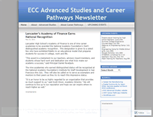 Tablet Screenshot of eccadvancedstudies.wordpress.com