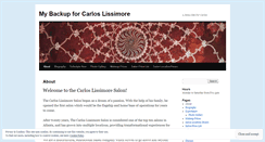 Desktop Screenshot of carloslissimorebackup.wordpress.com