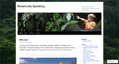 Desktop Screenshot of botanicallyspeaking.wordpress.com