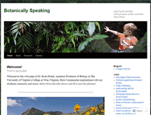 Tablet Screenshot of botanicallyspeaking.wordpress.com