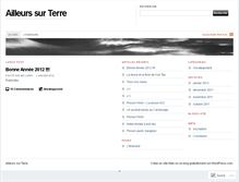 Tablet Screenshot of ailleurssurterre.wordpress.com