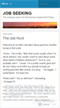 Mobile Screenshot of jobseeking.wordpress.com
