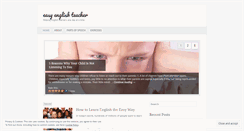 Desktop Screenshot of easyenglishteacher.wordpress.com