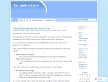 Tablet Screenshot of columbiacare.wordpress.com