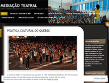 Tablet Screenshot of mediacaoteatral.wordpress.com