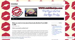Desktop Screenshot of misslips.wordpress.com