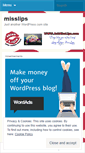 Mobile Screenshot of misslips.wordpress.com