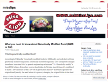 Tablet Screenshot of misslips.wordpress.com