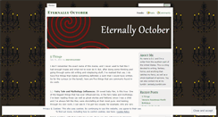 Desktop Screenshot of eternallyoctober.wordpress.com