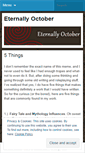 Mobile Screenshot of eternallyoctober.wordpress.com