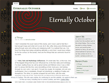Tablet Screenshot of eternallyoctober.wordpress.com