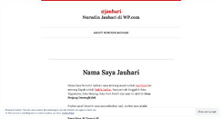 Desktop Screenshot of jauhari.wordpress.com