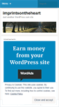 Mobile Screenshot of imprintsontheheart.wordpress.com