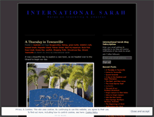 Tablet Screenshot of internationalsarah.wordpress.com