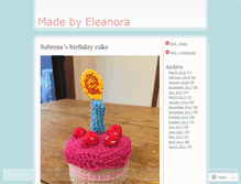 Tablet Screenshot of madebyeleanora.wordpress.com