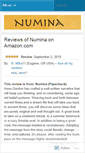 Mobile Screenshot of numinanovel.wordpress.com