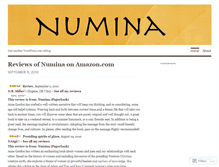 Tablet Screenshot of numinanovel.wordpress.com