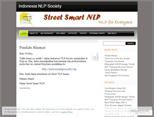 Tablet Screenshot of idnlpsociety.wordpress.com