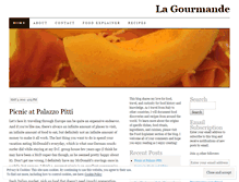 Tablet Screenshot of gourmandeguide.wordpress.com