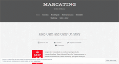 Desktop Screenshot of marcating.wordpress.com