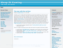 Tablet Screenshot of keepitcoming.wordpress.com